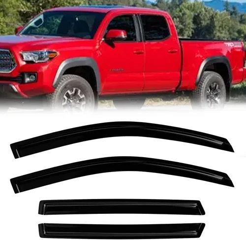 Vista 26 de Protectores de lluvia de ventana para Ford F150 SuperCab 2004-2014 2 piezas deflector de ventana para 09-14 F-150 con 2 puertas delanteras