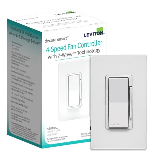 Vista 11 de Leviton Decora Smart Dimmer Z-Wave Serie 800, ZW6HD-1RW, Blanco