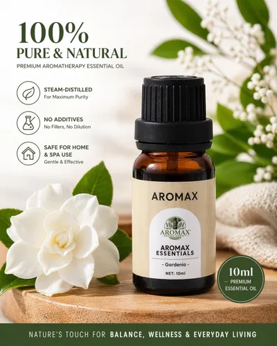 Vista 3 de Aromax - Juego de 6 aceites esenciales para regalo, lavanda, menta, sándalo, madera de teca, árbol de té y gardenia para relajación, sueño y alivio