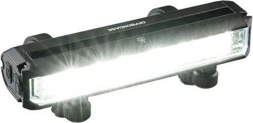 Vista 7 de Barra de luz para bicicleta eléctrica, batería recargable de luz frontal súper brillante, IPX5 impermeable, 5 modos de faros de bicicleta