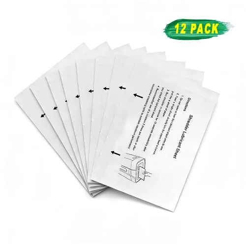 Vista 2 de Paquete de 12 hojas de lubricante para trituradora de papel con epoxisoysoybeanoil (ESO) para trituradora lubricante para afilar cuchillas, reducir