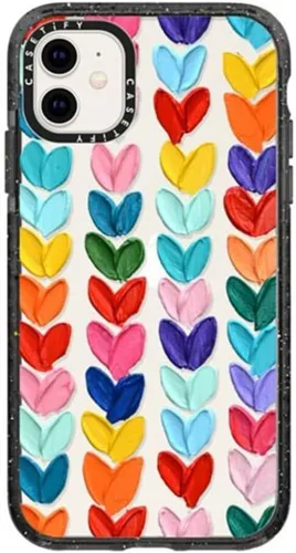 Vista 76 de Funda Impact de CASETiFY para iPhone 11 - Tiempo A Solas de Esther Kim - Negro Claro