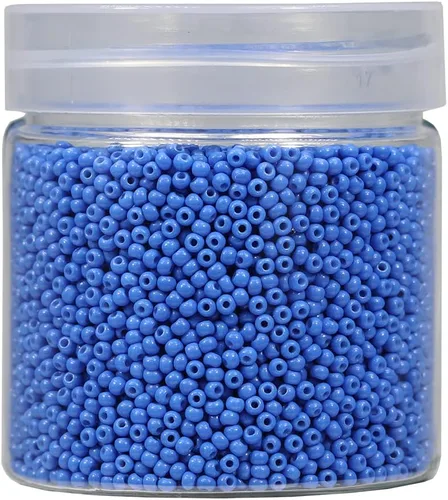 Vista 35 de Bala&Fillic Tamaño casi uniforme Cuentas de semillas redondas de color verde ejército de 2 mm Aproximadamente 10000 piezas/110 gramos en caja