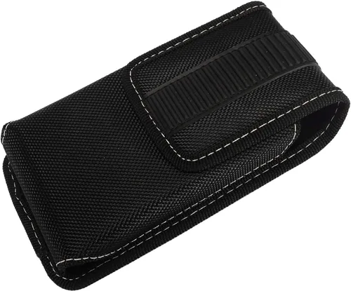 Vista 7 de Funda de nailon para teléfono celular para Samsung Galaxy S10e S20 S21 S22 S23 S24 S25 iPhone SE (2020/2022) 12/13/14/15/16/ Pro - Funda vertical