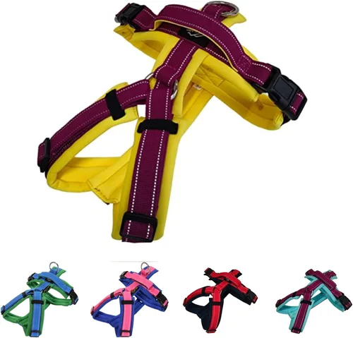 Vista 10 de Hakusan - Tipo de arnés para perro cero, seguro, sin asfixia/difícil de desconectar, gran ajuste, fácil de poner y quitar, ajustable, reflector, XXS