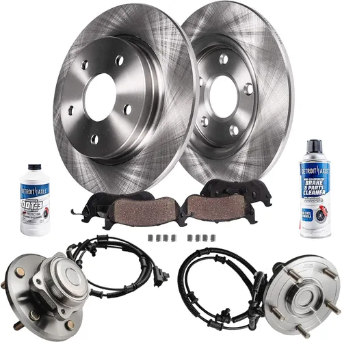 Vista 67 de Detroit Axle - Rotores de freno para Nissan NV2500 NV3500 NV1500 NV1500 2012-2021, repuesto de rotores de freno de disco: rotor delantero de 14.17