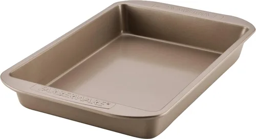 Vista 13 de Farberware Moldes antiadherentes para hornear, molde antiadherente para tartas, rectangular, 9 x 13 pulgadas, color gris, (paquete de 6)
