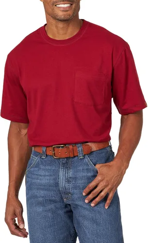 Vista 6 de Wrangler Riggs Workwear Camiseta de manga corta con bolsillo para hombre Negro