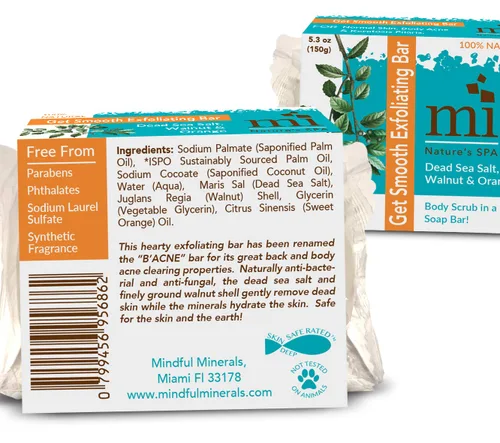 Vista 2 de Grehge Mindful Minerals Just Get Smooth Bar - Ventilador de cuello portátil de 3.53 onzas