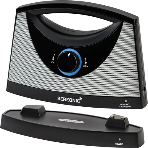 Vista 7 de SEREONIC Altavoces inalámbricos portátiles de TV para Smart TV, ideales para ver la televisión sin el volumen a todo volumen, altavoces inalámbricos