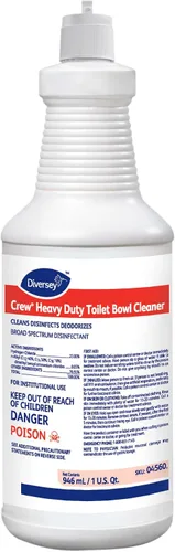 Vista 2 de CREW 04560 Limpiador y desinfectante para taza de inodoro de servicio pesado, 23% HCI elimina manchas de óxido, sarro con aroma a menta, listo