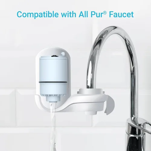 Vista 3 de AQUA CREST Filtro de agua certificado NSF, repuesto para todos los sistemas de filtración de grifos PUR®, PUR®PLUS y paquete de 3 filtros