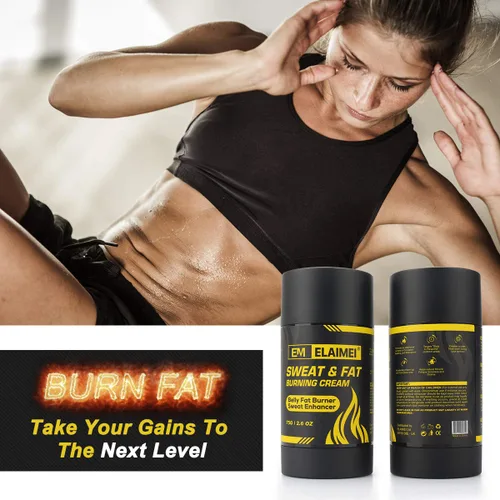 Vista 3 de ELAIMEI Crema de gel caliente, crema para quemar grasa, gel potenciador de entrenamiento para pérdida de peso para vientre, crema adelgazante