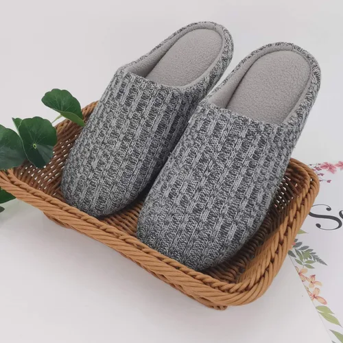 Vista 2 de ofoot Pantuflas de casa de espuma viscoelástica de algodón lavable para mujer, para el hogar, para interiores, para dormitorio, ligeras