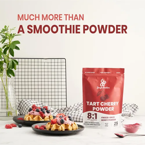 Vista 7 de Jungle Powders Paquete de polvo de fruta de cereza silvestre y arándano agrio, 100% natural, sin OMG, extracto vegano para hornear, saborizar