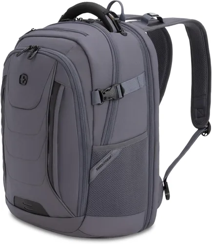 Vista 12 de SwissGear 5358 USB ScanSmart Mochila para Portátil de 16", Negro, Grande