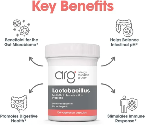 Vista 4 de Allergy Research Group Lactobacillus 100 cápsulas vegetales