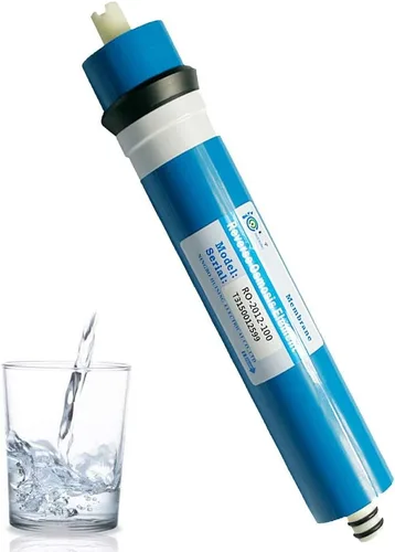 Vista 15 de Kit de carcasa de membrana de ósmosis inversa Huining 50GPD-1812/2012 con conector rápido de 1/4, válvula de retención, tubería de agua, llave