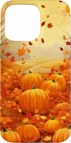 Vista 31 de Autumn Falling Leaves Pumpkin Spice Harvest Happy Autumn Case for iPhone 17