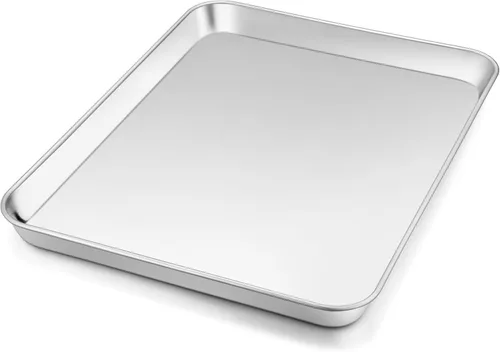 Vista 11 de Bandeja de Hornear de 9 Pulgadas, Joyfair, Bandeja de Acero Inoxidable para Galletas, Bandeja para Tostador de Horno, Utensilios de Hornear