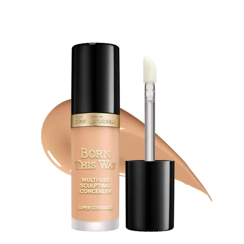 Vista 34 de Too Faced Born This Way Super Coverage Multi-Use Concealer Full-Coverage Hydrating Concealer for Dark Circles & Blemishes with Natural Finish