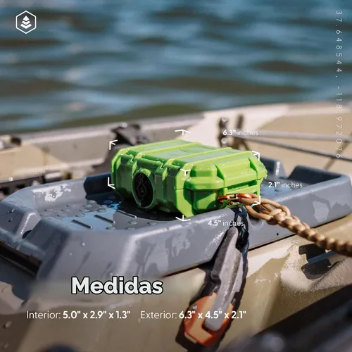 Vista 6 de Evergreen 52 Estuche Protector Impermeable Caja Seca - Viaje Seguro/Especificación Militar/Hecho en EE.UU. - para Cámaras, Camping, Pesca