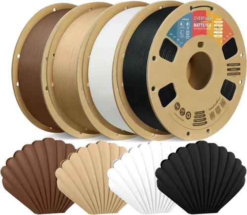 Vista 20 de OVERTURE Matte PLA Filament 1.75mm 1kg for FDM 3D Printer (Baby Pink)