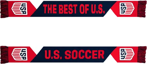 Vista 2 de Icon Sports Bufanda con licencia oficial de la Federación de Fútbol de EE. UU. - Unisex para adulto