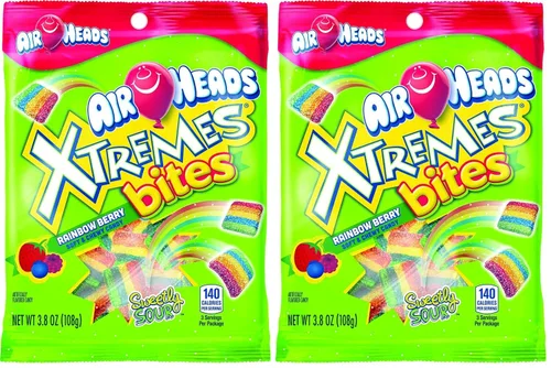 Vista 2 de Airheads Xtremes Bites Rainbow Berry Peg Bag, 3.8 oz (00073390678371f)