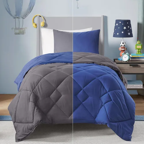 Vista 34 de Comfort Spaces Vixie Juego de Edredón Reversible - Cubierta Acolchada Geométrica Casual de Moda, Ropa de Cama Acogedora Alternativa de Plumón