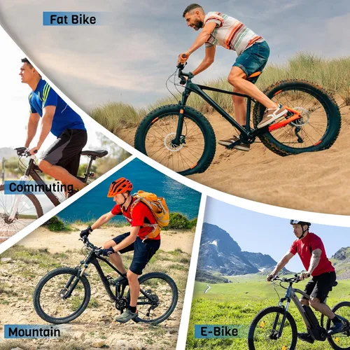 Vista 7 de BUCKLOS Frenos de disco hidráulicos MTB para bicicleta de montaña, delantero izquierdo 31.496 in derecho trasero 59.055 in bicicleta freno