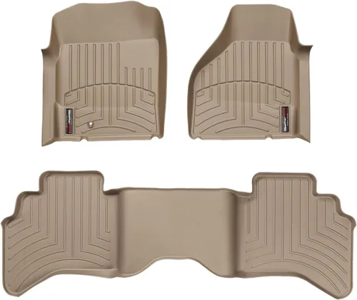Vista 11 de WeatherTech Alfombrillas de Ajuste Personalizado para Dodge Ram Truck 1500, Ram Truck 2500/3500 Quad Cab - 1ª y 2ª Fila (440121-440042), Negro