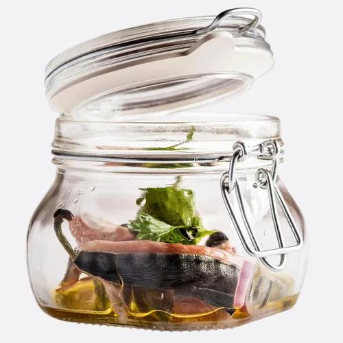 Vista 4 de Bormioli Rocco .5L Tarro de vidrio para enlatado, 1 unidad