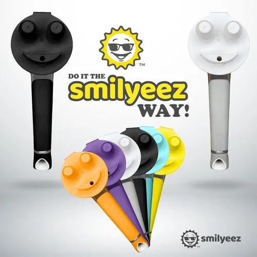 Vista 4 de El mango sonriente original con dispensador de jabón de Smilyeez para el combo de esponja sonriente y Smilyeez Dishwand (negro)