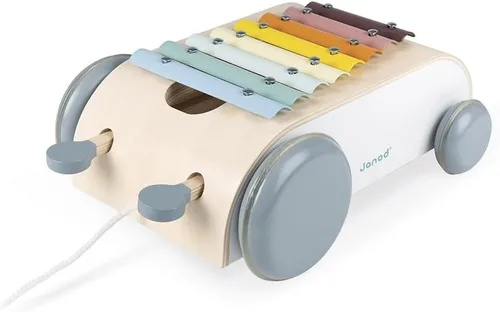 Vista 3 de Janod - Juguete musical 2 en 1 Sweet Cocoon Xylo Roller Walking y Musical - A partir de 18 meses - J04406