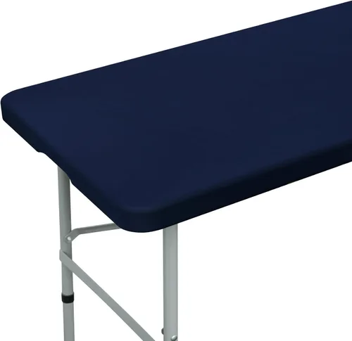 Vista 11 de NEWISHER Mantel rectangular ajustable de 20 x 30 pulgadas, mantel elástico para mesa de 2.5 pies, funda de mesa de elastano elástica negra, cubierta