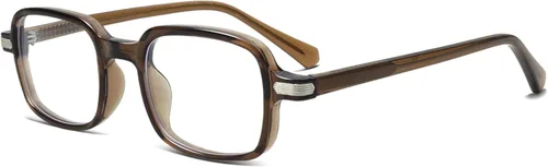 Vista 11 de Lentes rectangulares retro para mujeres y hombres, anteojos cuadrados de moda con bloqueo de luz azul, anteojos falsos de los años 90