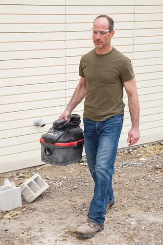 Vista 5 de Ridgid 50313 4000 rv Portable Wet Dry aspiradora, 4-Gallon Small Wet Dry Vac con 5,0 Pico HP Motor, Pro – Manguera, asa ergonómica, cable, puerto