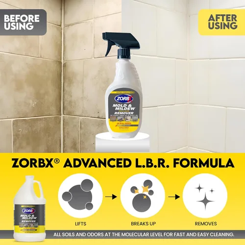 Vista 9 de ZORBX Extra Strength M&M Remover and Cleaner - Spray limpiador sin lejía Fórmula sin exfoliante Removedor de olores multiusos para alfombras