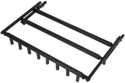 Vista 6 de Soporte de estante triple plegable para bajo de guitarra múltiple para 7