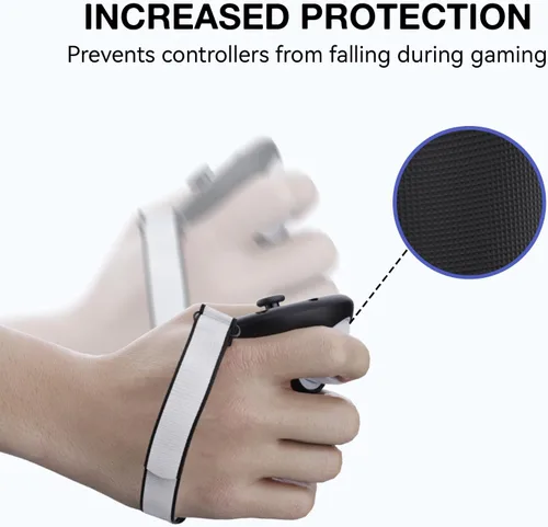 Vista 5 de APEXINNO VR Controller Grips Cover for Meta Quest 3 Accessories, Silicone Hand Grips Skin Protector for Oculus Quest 3 Controllers, with Adjustable