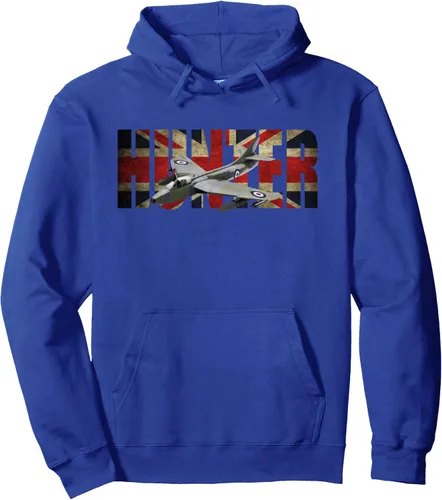 Vista 4 de RAF Hawker Hunter Jet Fighter Plane Pullover Hoodie