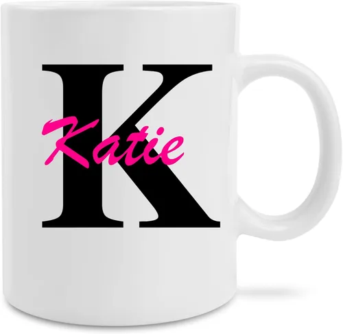 Vista 2 de Taza de café con nombre personalizado, taza de café con monograma, nombre personalizado y taza de café inicial, taza de café al mejor precio