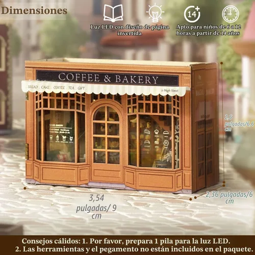 Vista 4 de Kit de casa en miniatura con muebles, mini cubo abierto y cerrado