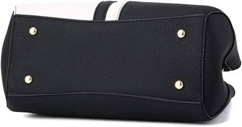 Vista 4 de Nevenka Monederos y bolsos de mano para mujer, bolsos de cuero con asa superior, Simplicidad