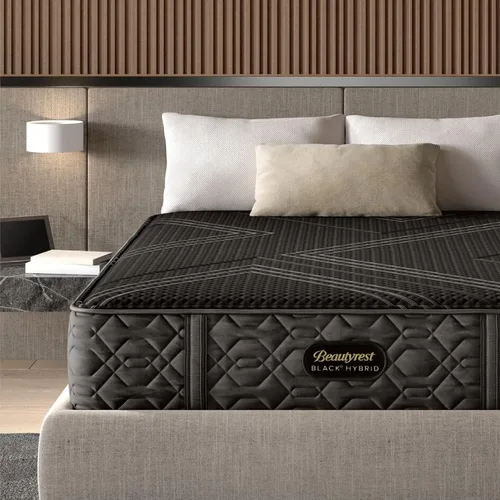Vista 2 de Beautyrest Black Series One Firm - Colchón híbrido individual XL de 12.5 pulgadas, tecnología de enfriamiento, comodidad de contorno, soporte