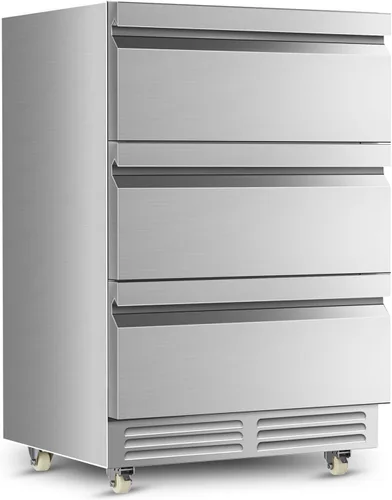 Vista 14 de Tylza Refrigerador de exhibición de encimera Puerta de vidrio doble de 2.7