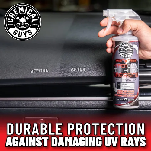 Vista 8 de Chemical Guys G6 HyperCoat - Protector de alto brillo, para vinilo, goma, plástico, neumáticos y molduras, el protector brillante restaura el brillo