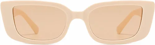 Vista 2 de YDAOWKN Lentes de sol rectangulares para mujer, diseño retro de ojo de gato, protección UV400, marco cuadrado