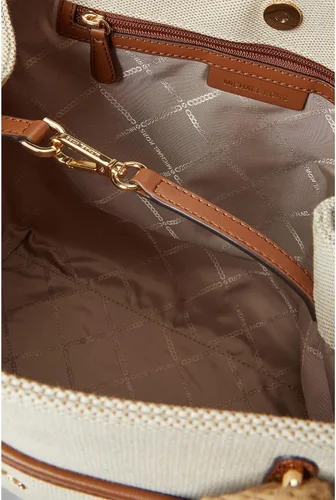 Vista 3 de Michael Kors Talia - Bolsa grande de agarre natural equipaje talla única, NaturalEquipaje